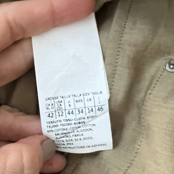 Max Mara spring brown zipper up lightweight jacket size 12 - Picture 6 of 7